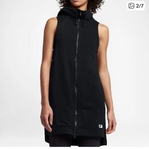Nike Black Full Zip Vest Dress
